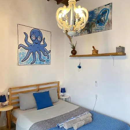Daire Octopus Blue Mykonos Town